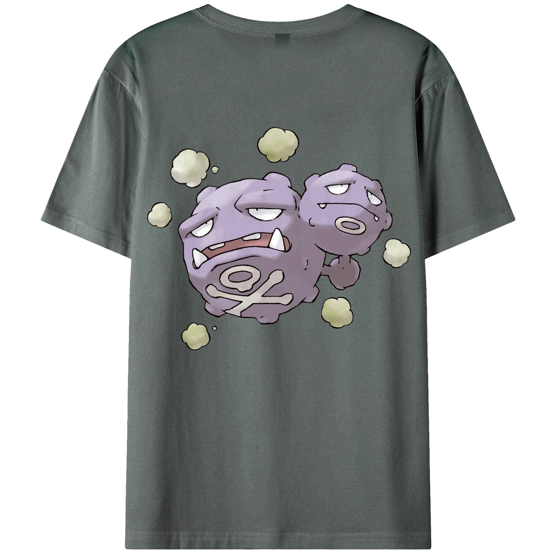 （画像用） ポケットモンスター Pokémon 綿100％ メンズ半袖Tシャツ（バックプリント） 通気性
